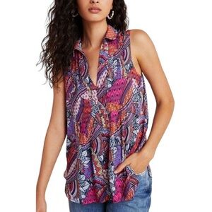 Anthropologie Multicolor Patterned Blouse